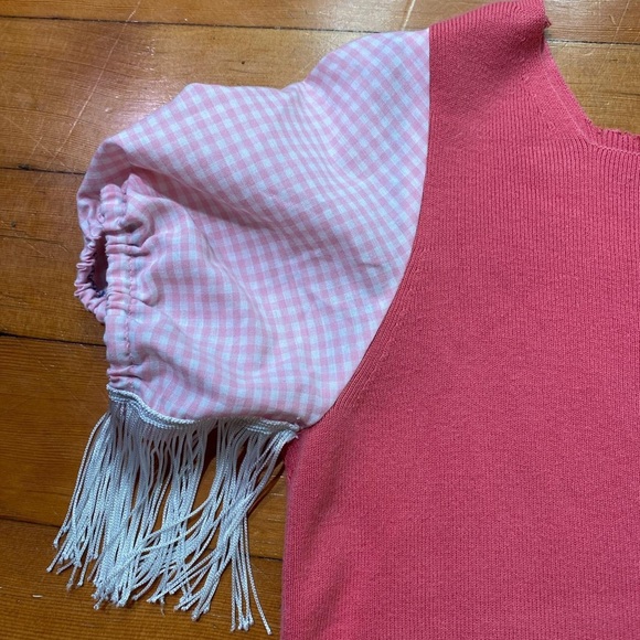 Vintage pink Plaid Customized Top - Picture 3 of 4